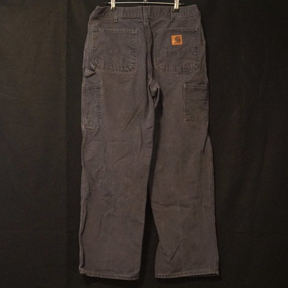 Carhartt Pants Carhart Gray Carpenter Work Pants Mens Size 34 X 3